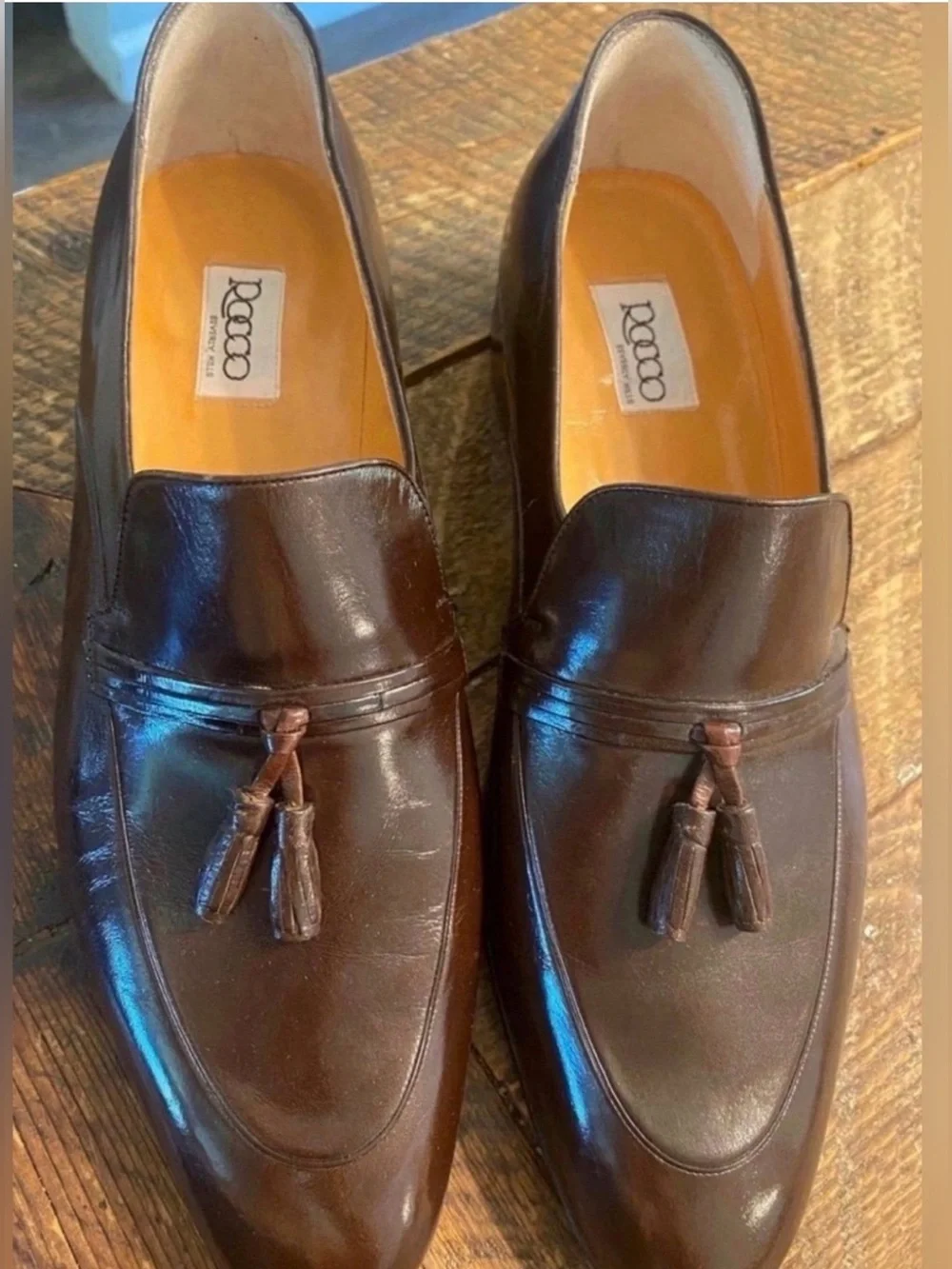 Classic Men's Ricco P. Tassel Loafers in Dark Brown (Size 9)